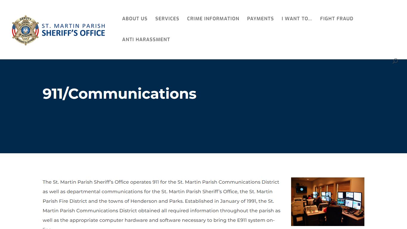 911/Communications | St Martin Parish Sheriff